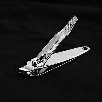 Stainless Steel Cuticle Nipper Silver with Precise Slanted Blade, Professional Nail Cuticle Trimmer