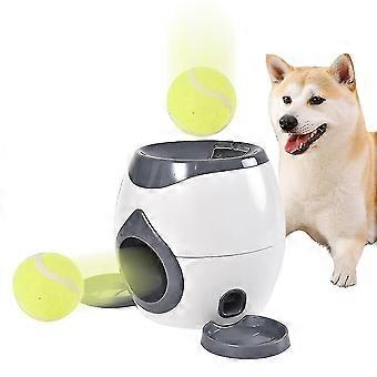 interaktiv kjæledyrmat belønningsmaskin hundetrening smart tennisballmater slitesterk plast automatisk dispenser for moro og trening