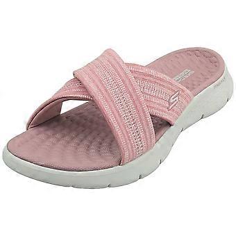Skechers Go Walk Flex Womens Walking Sandals in Mauve