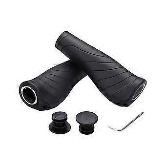 Black Ergonomic Bicycle Grips With Improved Grip Riding Experience Handlebar Grips Improved Safety