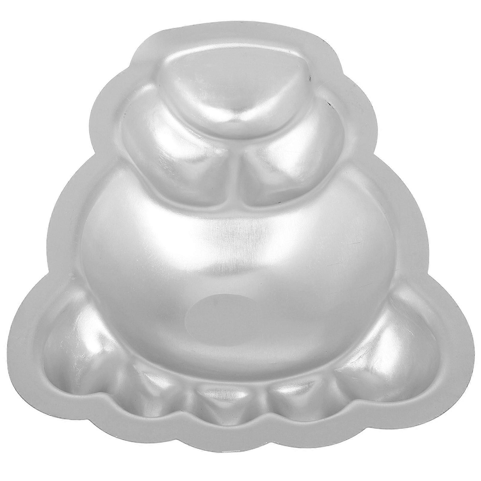 Plastic Bear Fondant Mold for Cake Decorating 3Pcs Transparent Set