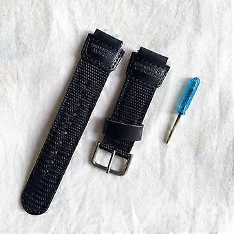 18mm nylon klockarmband för Casio W800H herr kanvas sport svart grönt armband SGW400 F91W F84 F105/108/A158/168 AE1200/1300 bälte