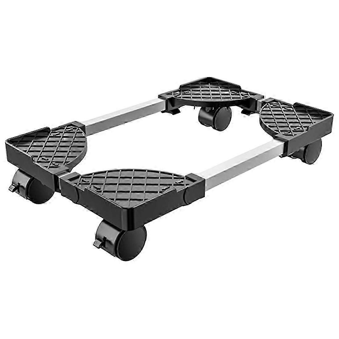 Computer Tower Stand, Adjustable Mobile CPU Holder PC Tower Stand with Rolling Caster Wheels, Pc Floor Riser Stand A