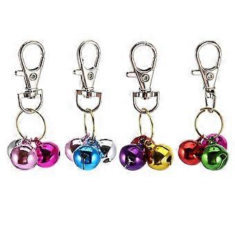 Metalen trainingshangertje voor katten, diverse kleuren, 4 stuks, compatibel met halsbandaccessoires voor huisdieren.