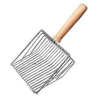 Stainless Steel Heavy-Duty Cat Litter Scoop for Quick Sifting