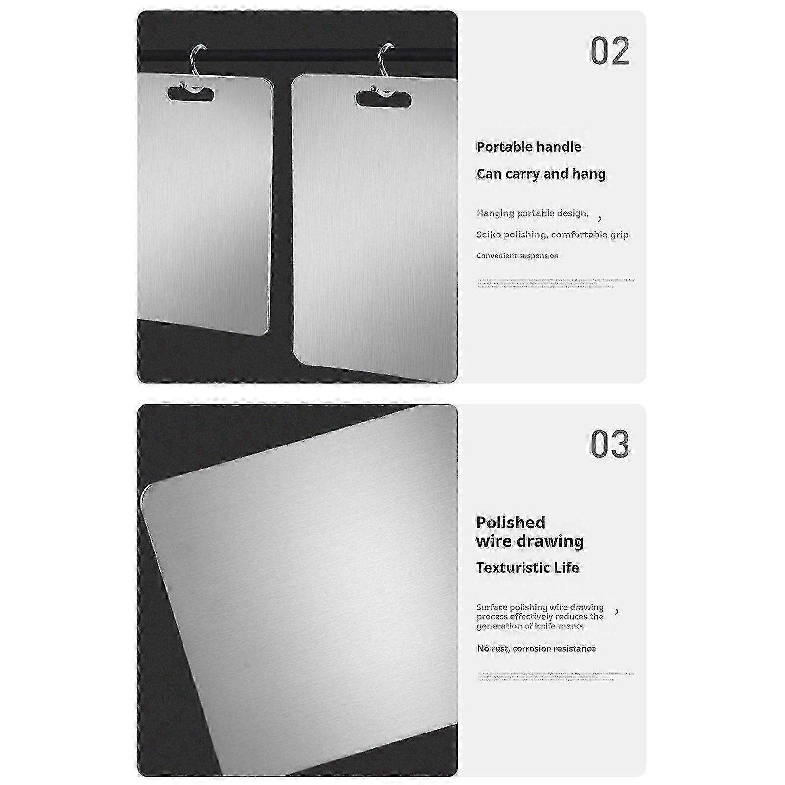 Titanium Double-Sided Kitchen Cutting Chopping Board
