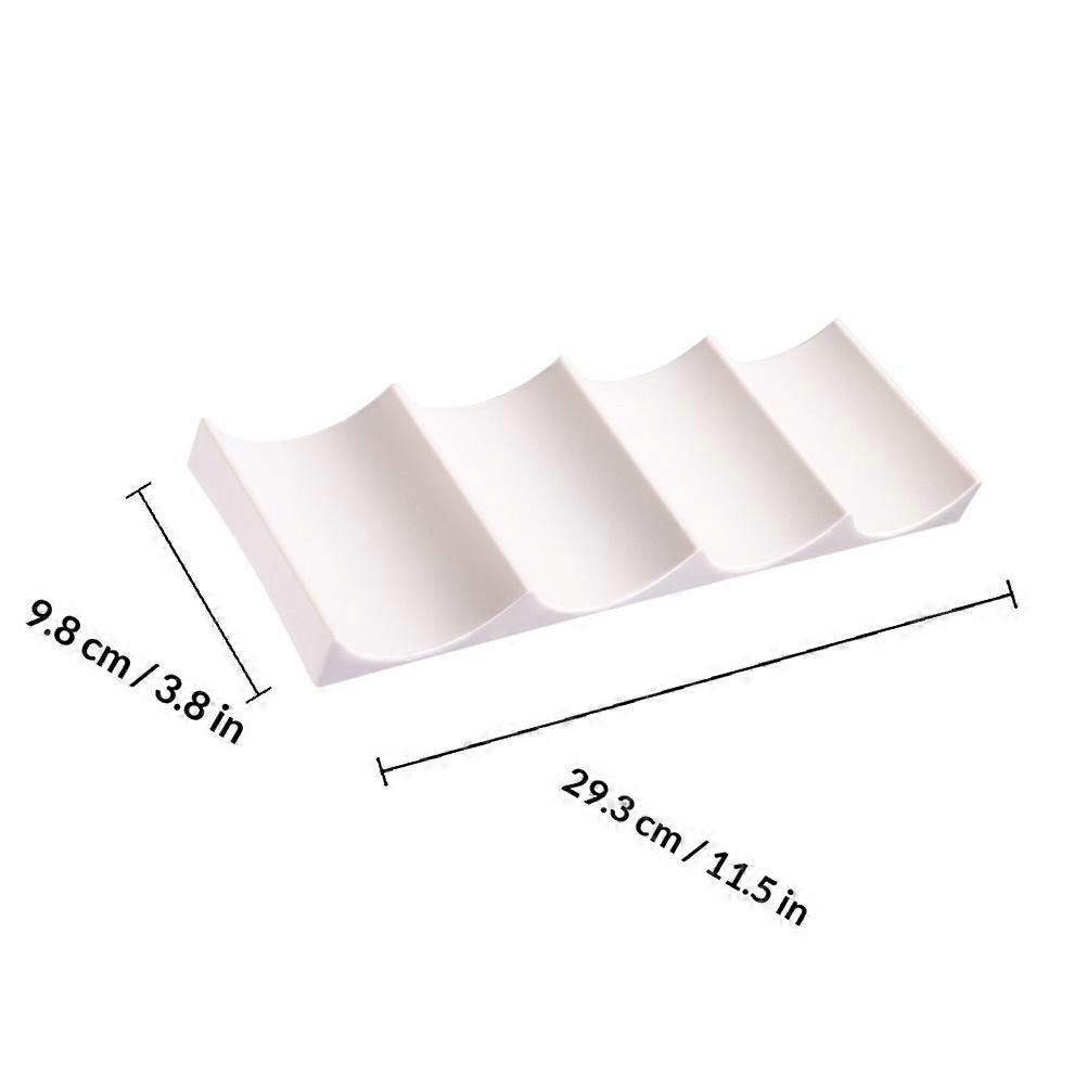 Red Rack Plastic Racks for Storage 2Pcs White Bottle Display