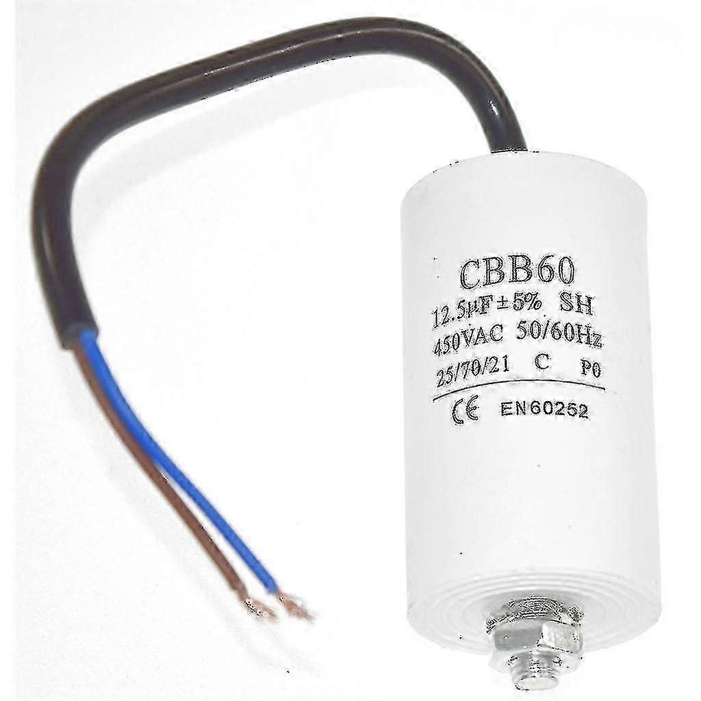 Universal 12uf Capacitor With 18cm Cable Connectors