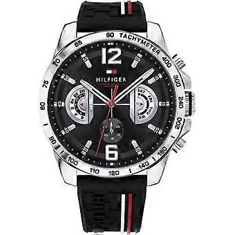 Tommy Hilfiger Multi Dial Horloge voor Heren met Quartz Uurwerk en Rubberen Band 1791473