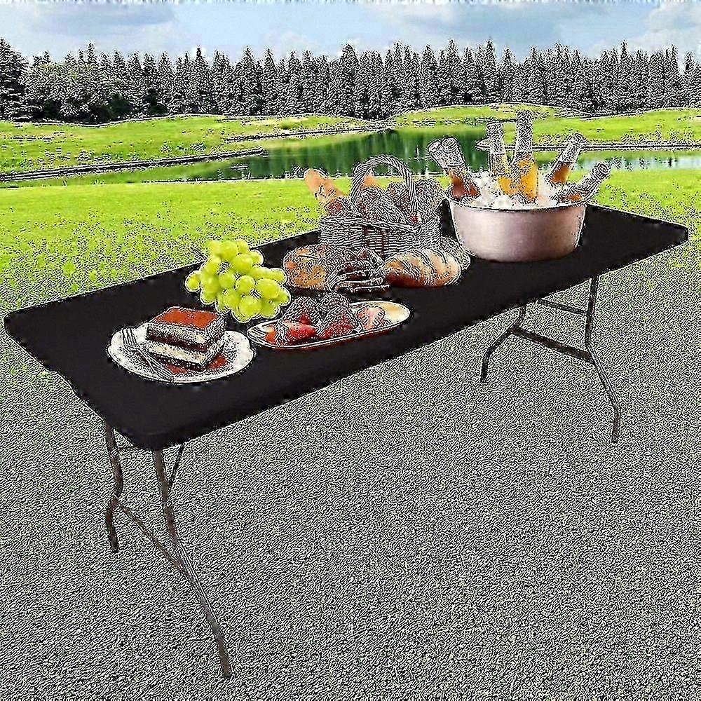 Durable Foldable Table Cover for Outdoor Rectangular Tables - Washable and Protective Picnic Cloth Solution