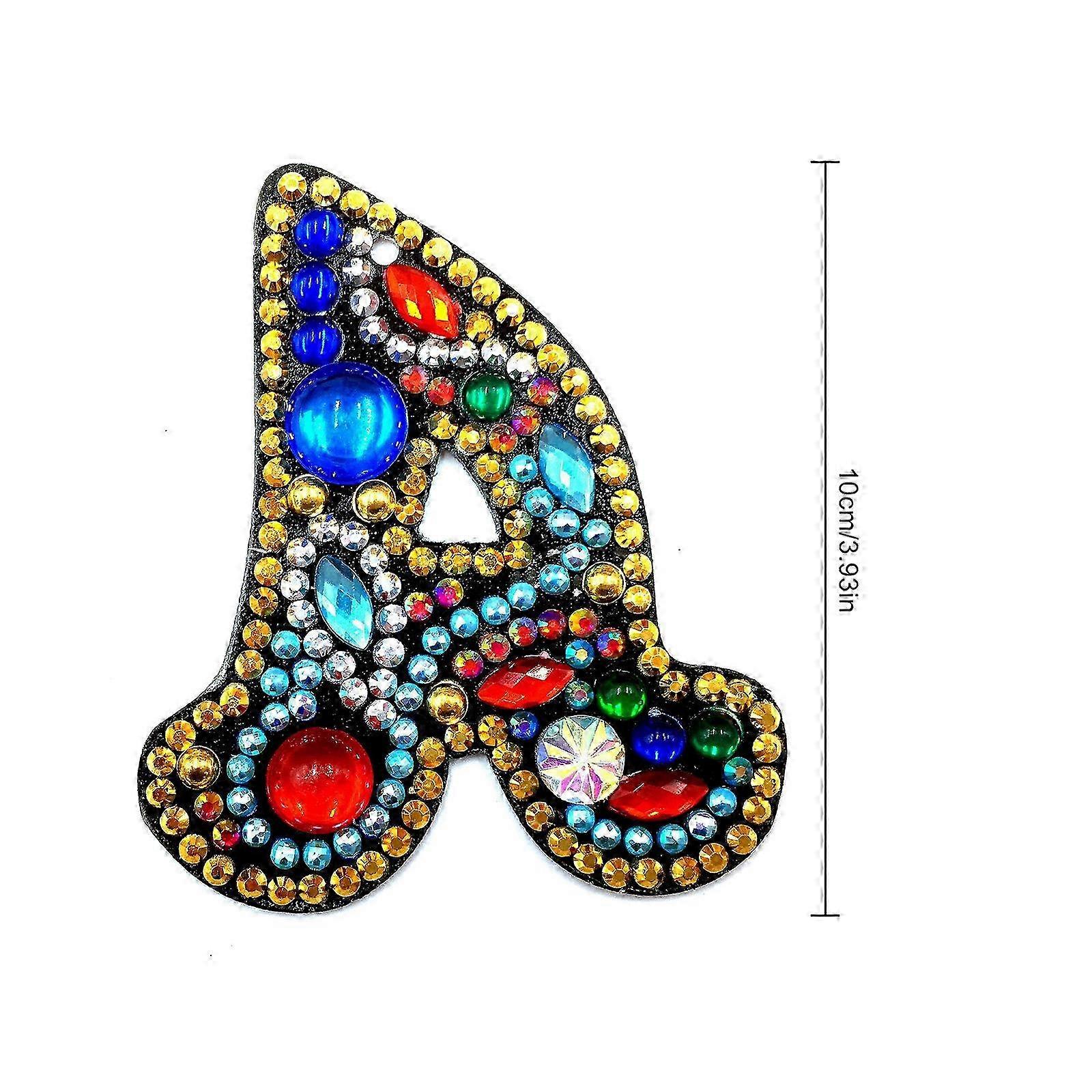 Full-Drill Alphabet Diamond Keychain