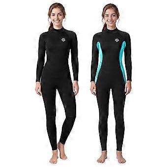Womens 3mm Full Body Wetsuit Long Sleeve Thermal Dive Suit Snorkeling Surfing Swimming Cold Water Protection