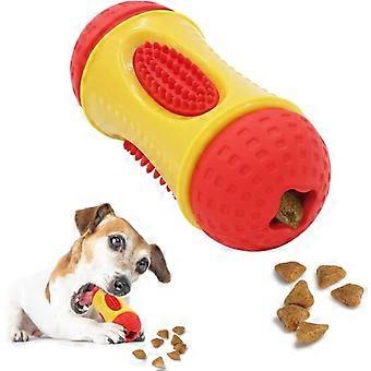 Interactive dog treat dispenser, dog toy, puppy chew toy, made of natural rubber