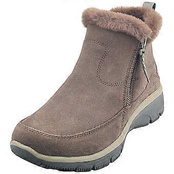 Skechers Easy Going Cool Zip Womens Casual Boots in Chocolate
