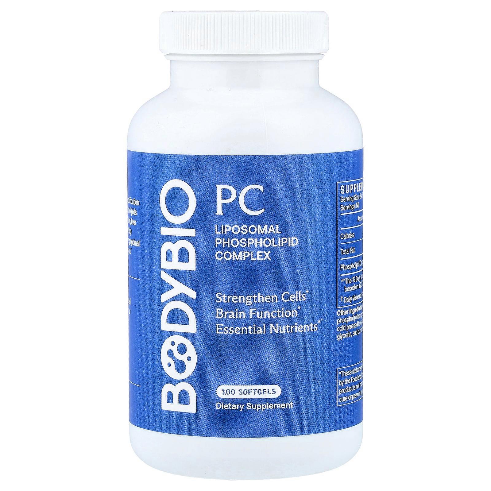 BodyBio, PC, Liposomal Phospholipid Complex, 100 Non-GMO Softgels