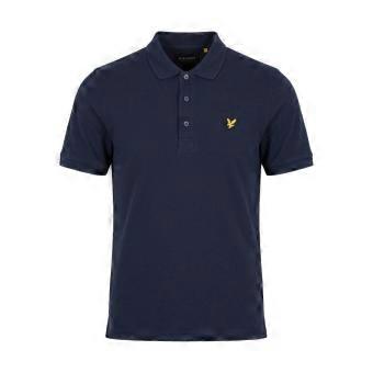 Lyle & Scott Enfärgad pikétröja