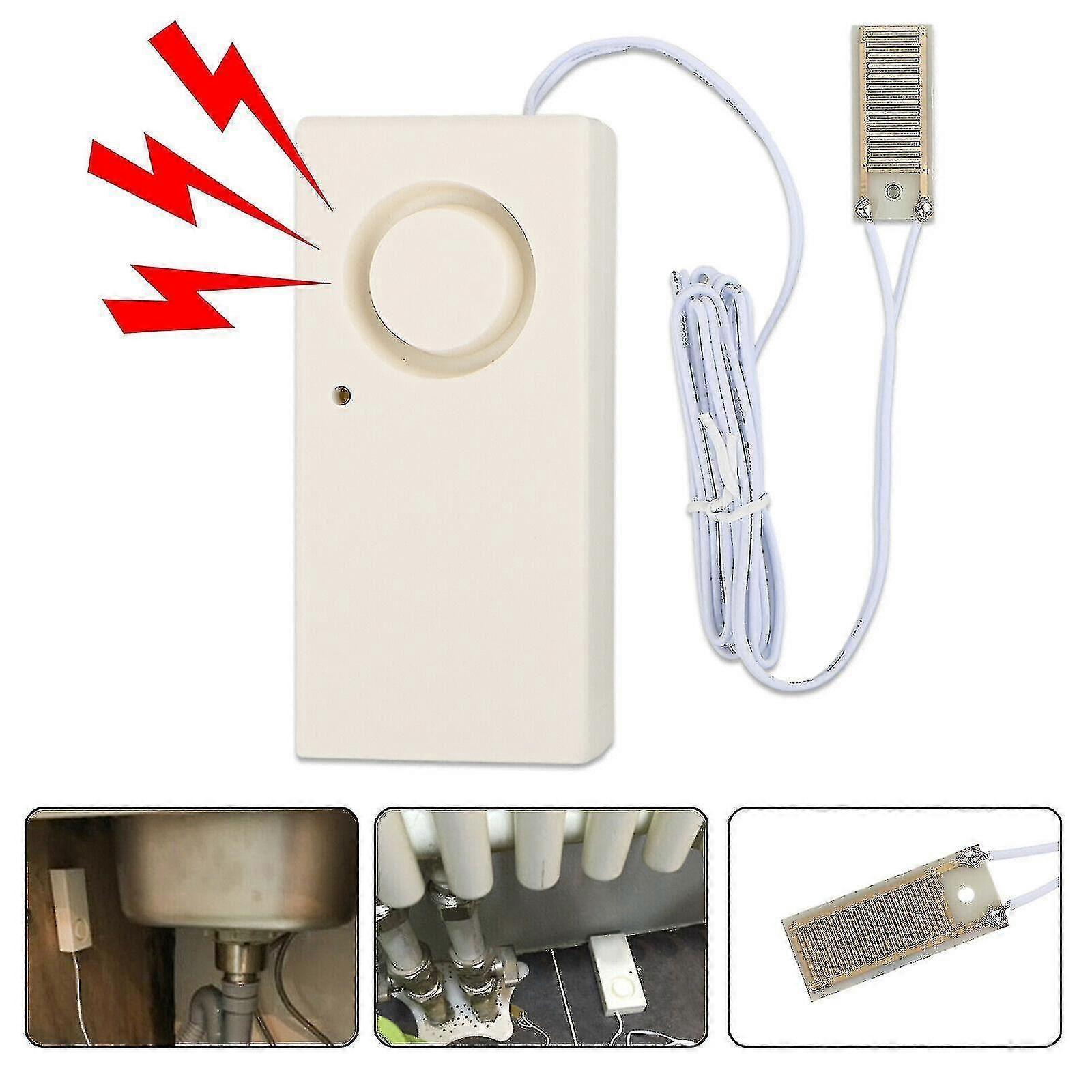 Water Leak Alarm Flood Level Overflow Detector Sensor Home Security
