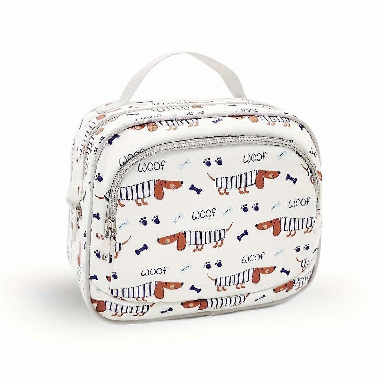 Cow-Print Insulated Foldable Tote