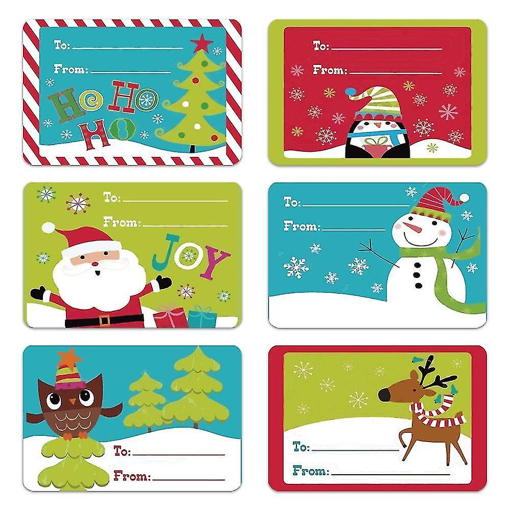Christmas Name Tags Stickers