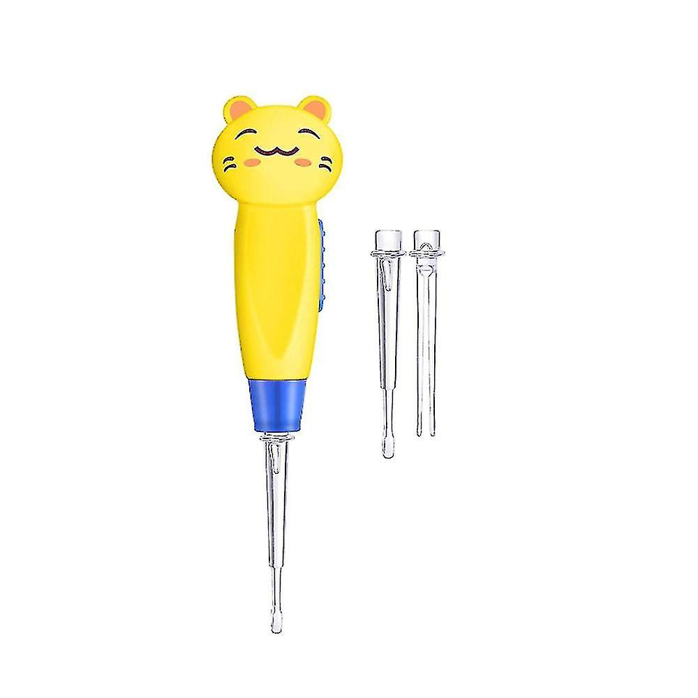 Cartoon Led Lighting Earwax Remover Tool Kids Baby Luminous Earplugs Earwax Cleaning Kit
