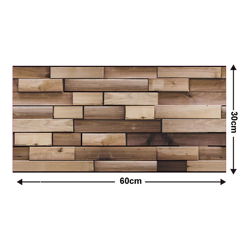 3D PVC Plastic Wall Panels for Decorative Tile Cladding - Hazelnut (60*30cm)