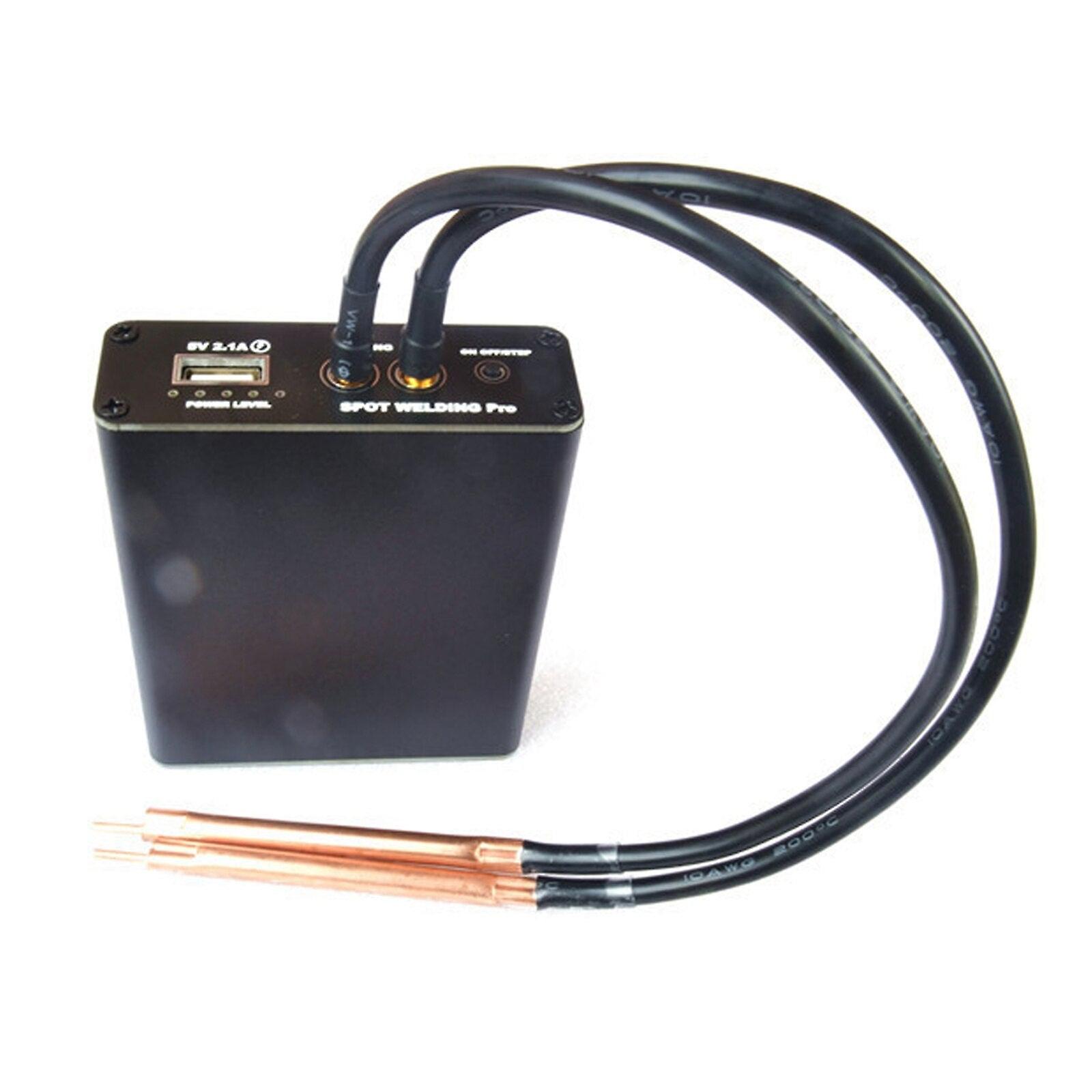 Diy Portable 5 Gears Mini Spot Welder Machine Welding Power Pen Usb For 18650 Battery Tpye-c Welding Equipment 650a 2700w Black