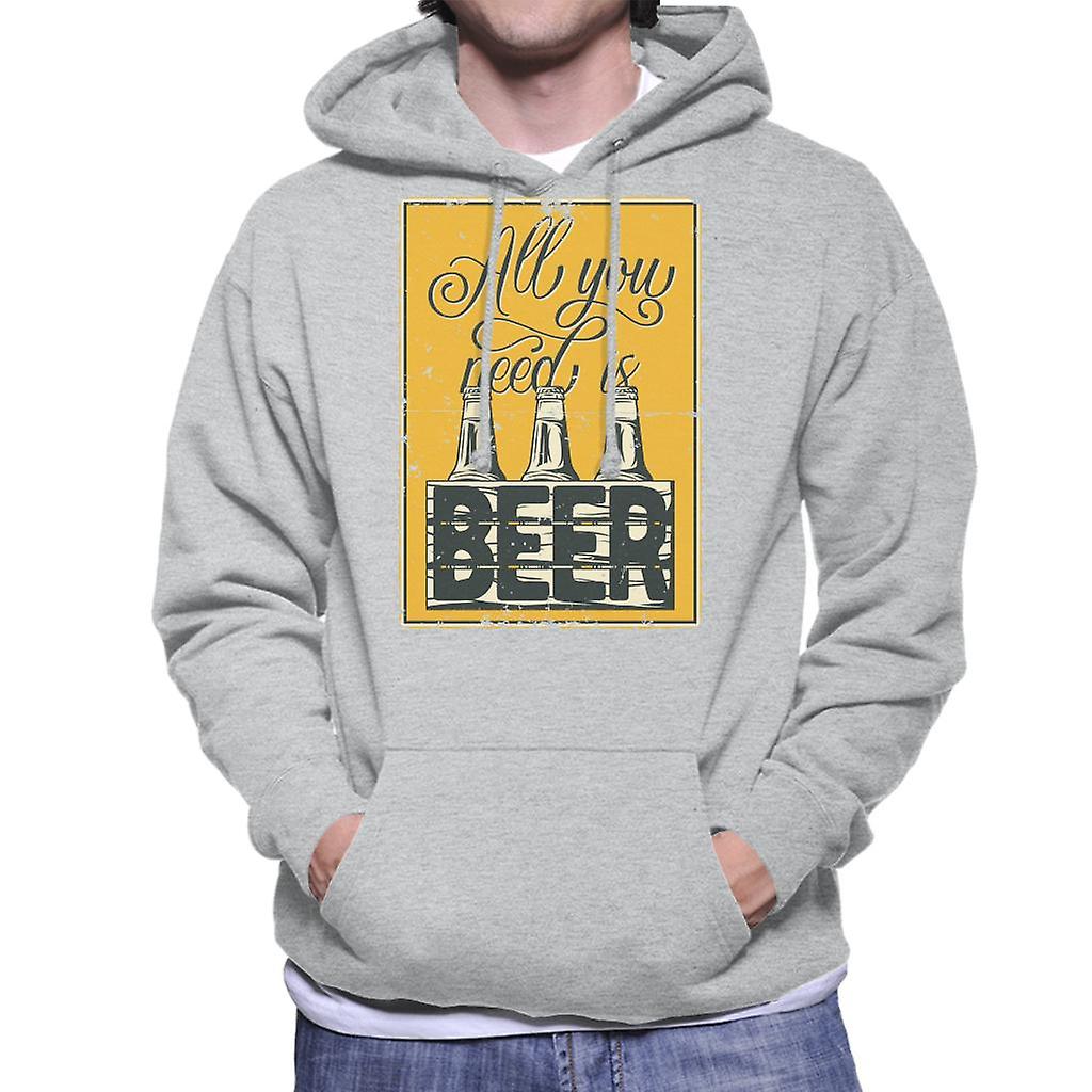 Alt du trenger er øl Hettegenser