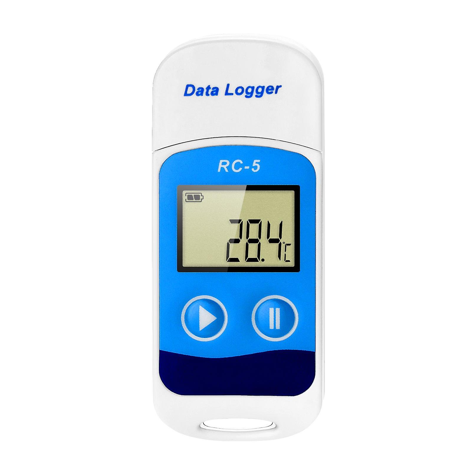 Temperature Data Logger High Accuracy USB Data Recorder 32000 Points LCD Display IP67 Waterproof