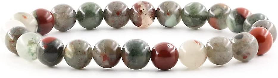 الرجال النساء 8 ملليمتر الحجر الطبيعي حبة تمتد سوار شفاء كريستال الأحجار الكريمة مطرز أساور