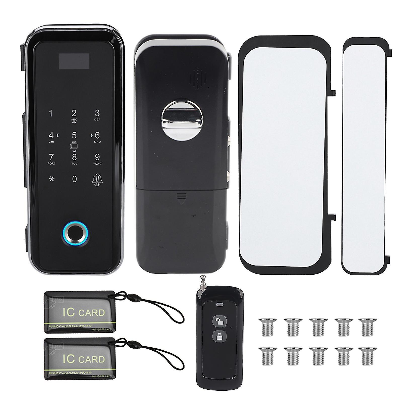 Glass Door Smart Fingerprint Password Lock Remote Access Control System Door Lock