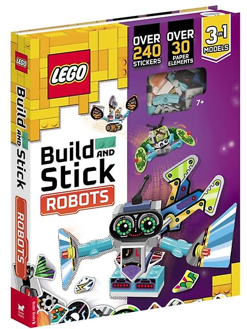 Lego Books Build And Stick Robots by LEGO Paperback Book