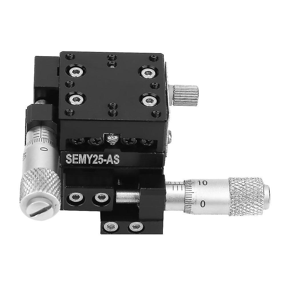 Xy Micrometer Manual Fine Tuning Cross Roller Precision Linear Stages 25*25*30mm