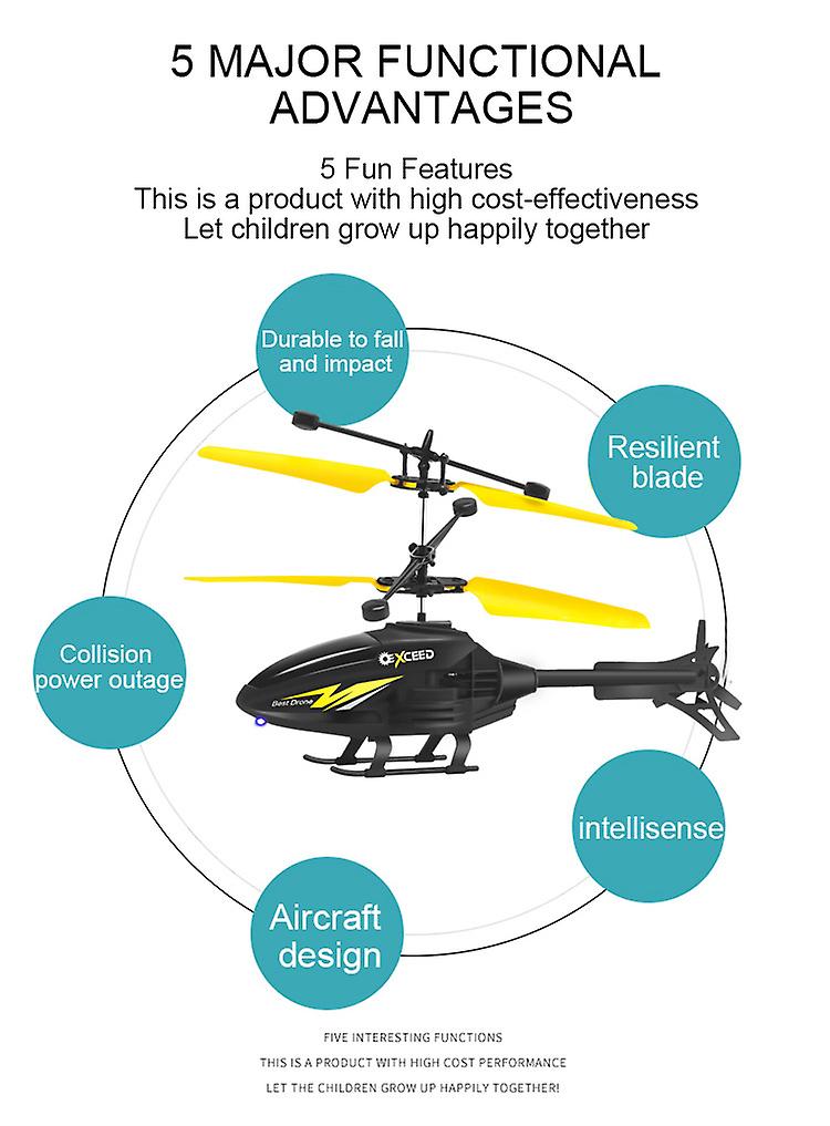 Kids Remote Control Aircraft Mini Rechargeable Dropproof Helicopter