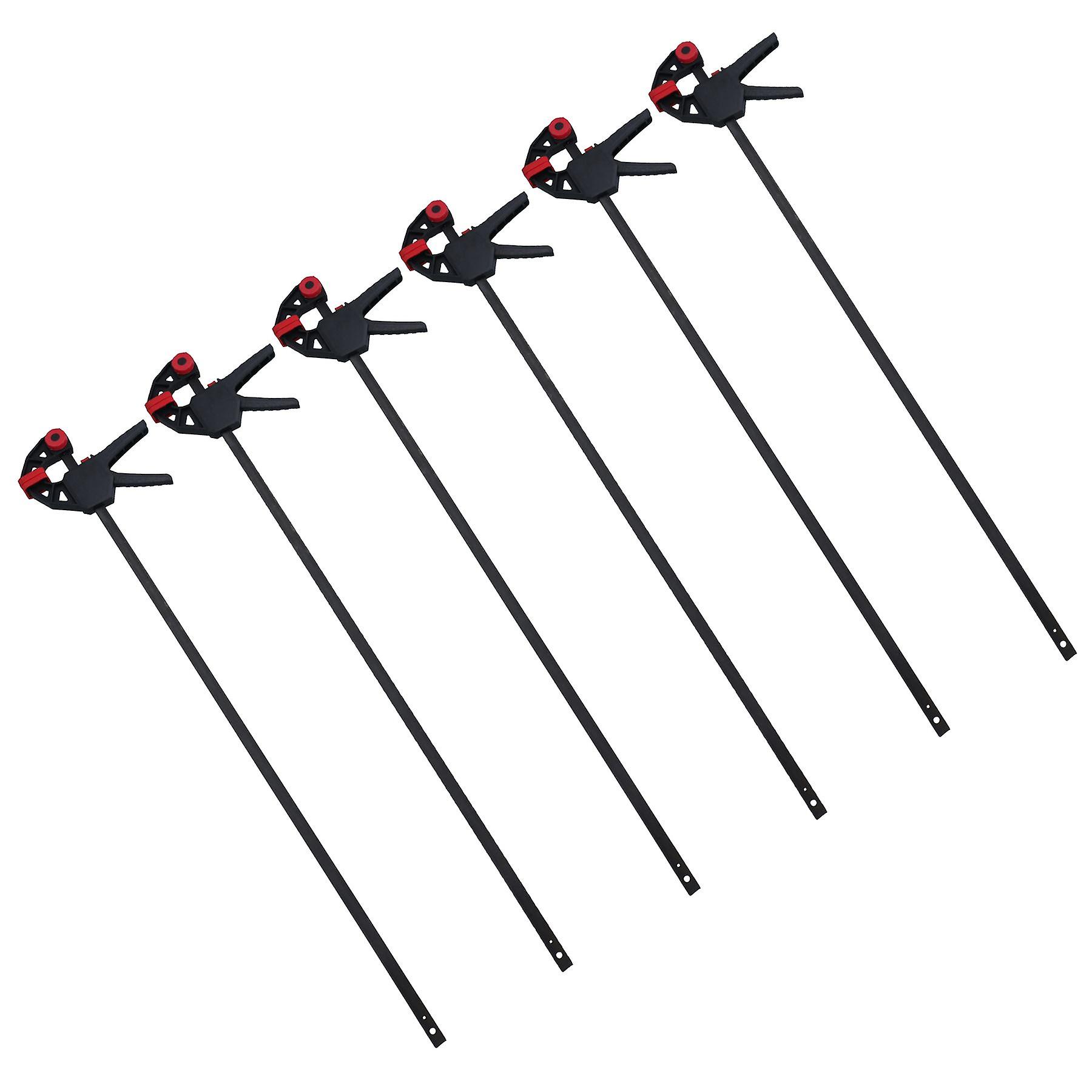36" Quick Release Ratchet Rapid Bar Speed Clamp Holder Grip Spreader Fastener 6pc