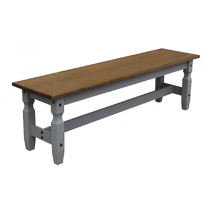 Corona Grey Wax 5ft Dining Bench