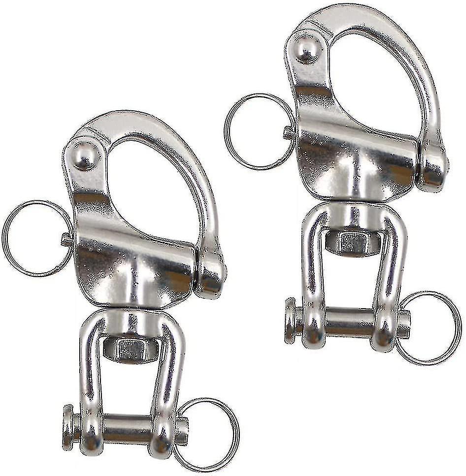 Sailing Swivel Shackles Marine Swivel Shackles For Sailing Triangles - 2 Pieces