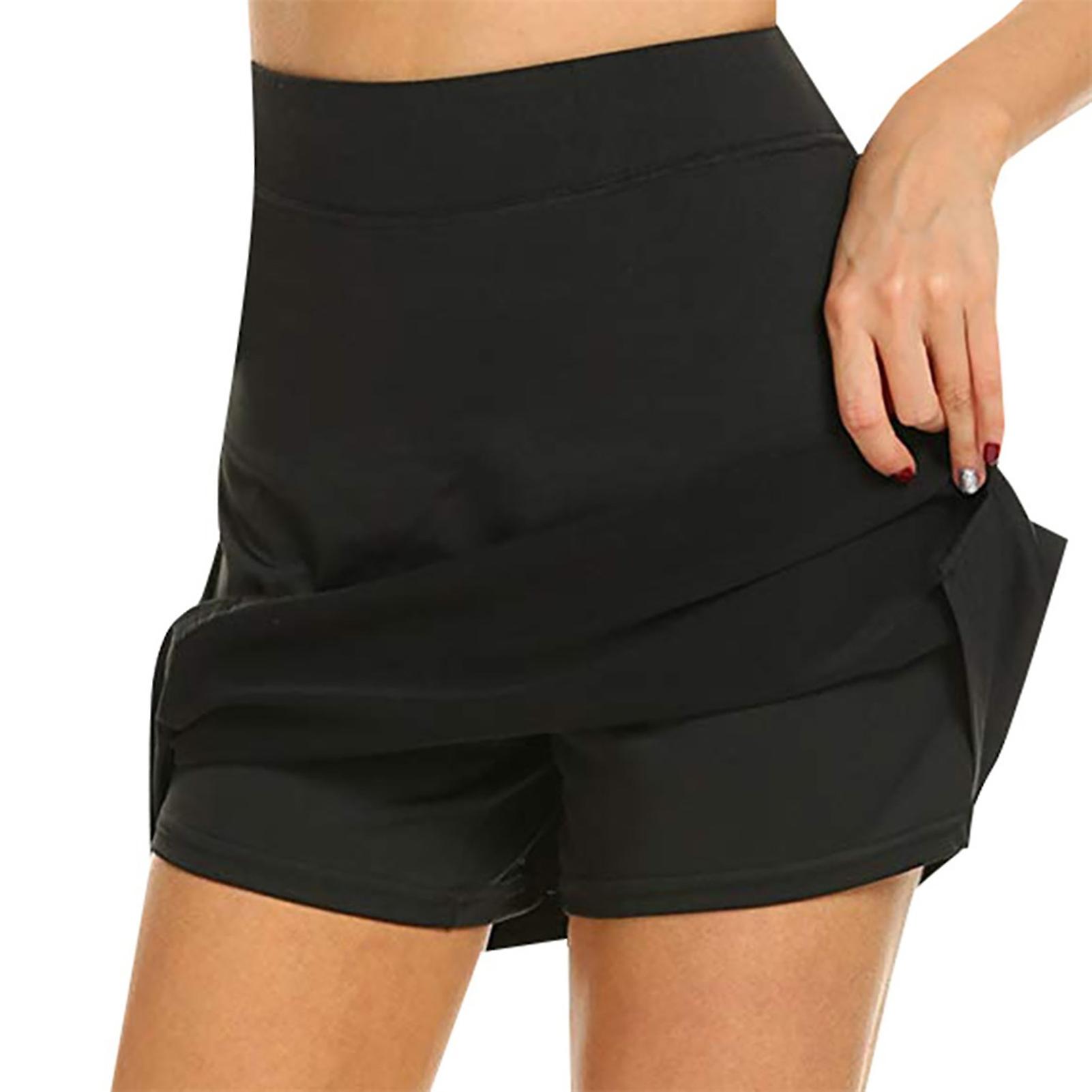 Women's Solid Color Pencil Skirt 2-layer Design Comfortable To Wear Skirt