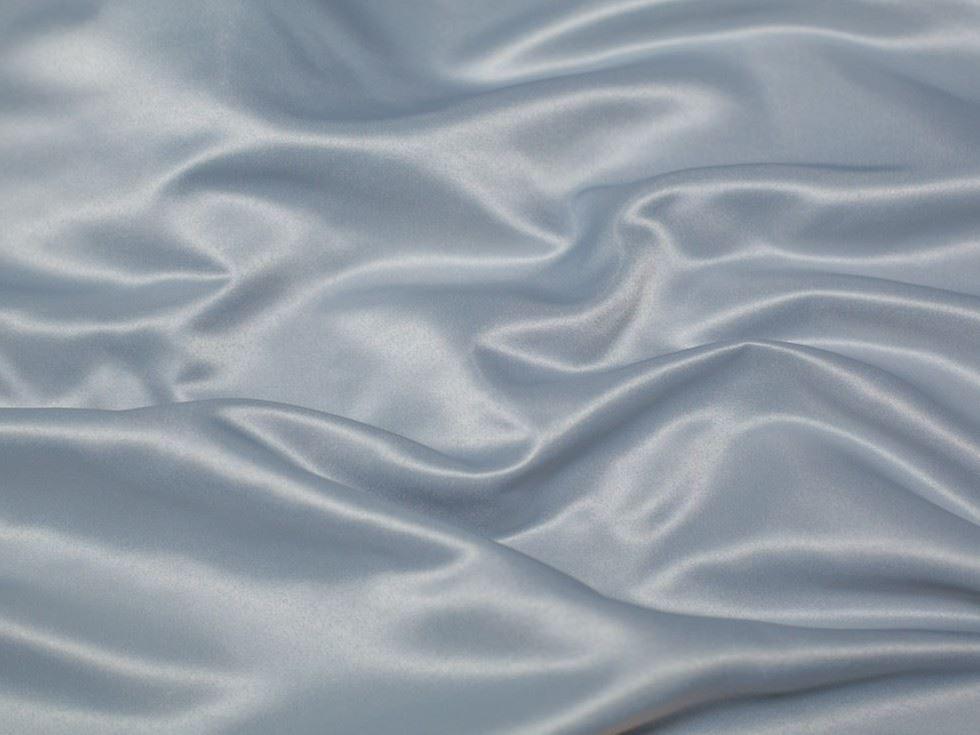 Minerva Duchess Satin Fabric Silver - per metre