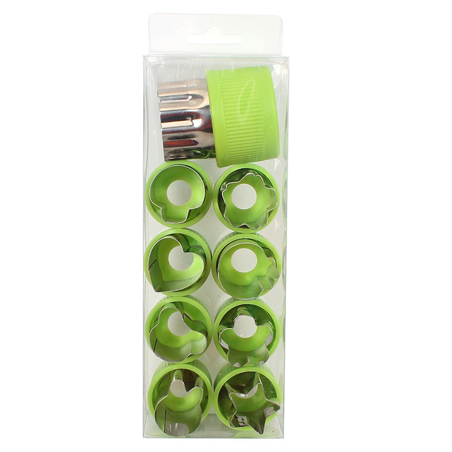 10Pcs/Set Biscuit Cutting Mold Flower Heart Bear Bunny Bakeware Fruit Vegetable Pastry Cookie Cutter