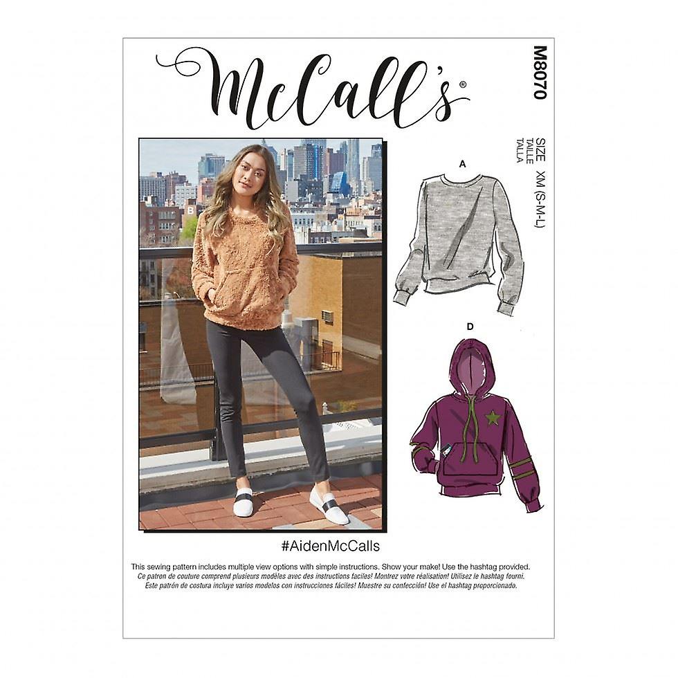 McCalls Sewing Pattern 8070 Women, Men XM (SML-MED-LRG)