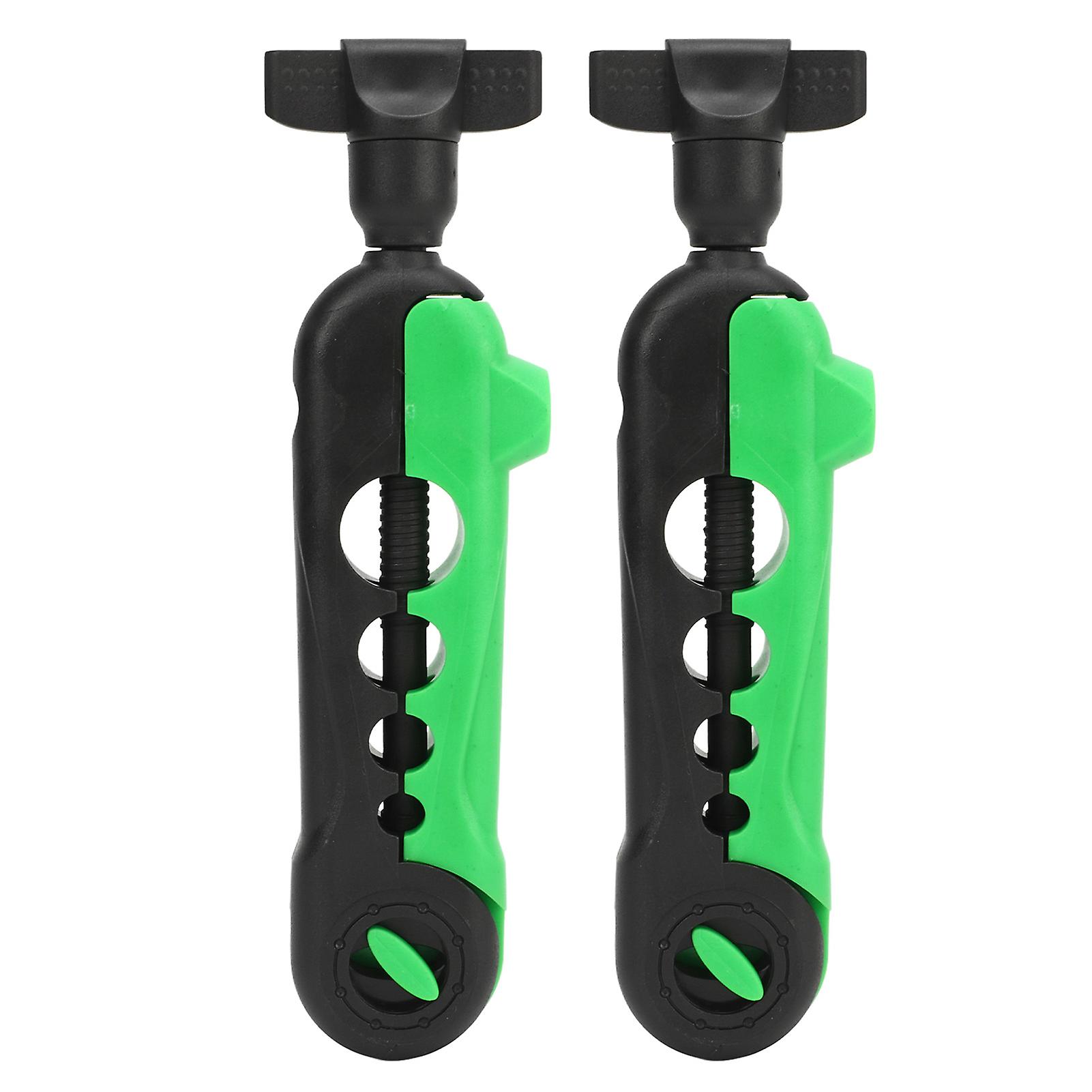 2 Pack Portable Adjustable Mini Fishing Line Winder Spooler Accessories for Mini Spools, Black and Green