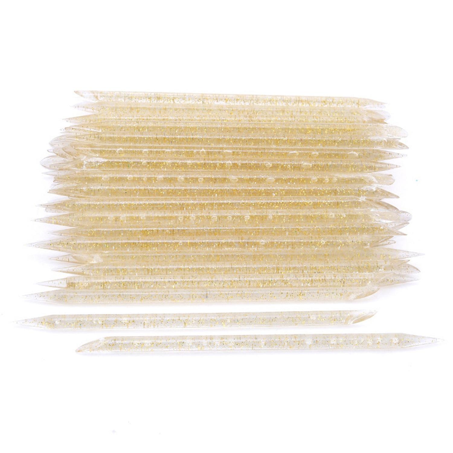 50Pcs Nail Doting Pens Gloss DIY Ergonomics Dead Skin Push Double Head Wide Application Manicure