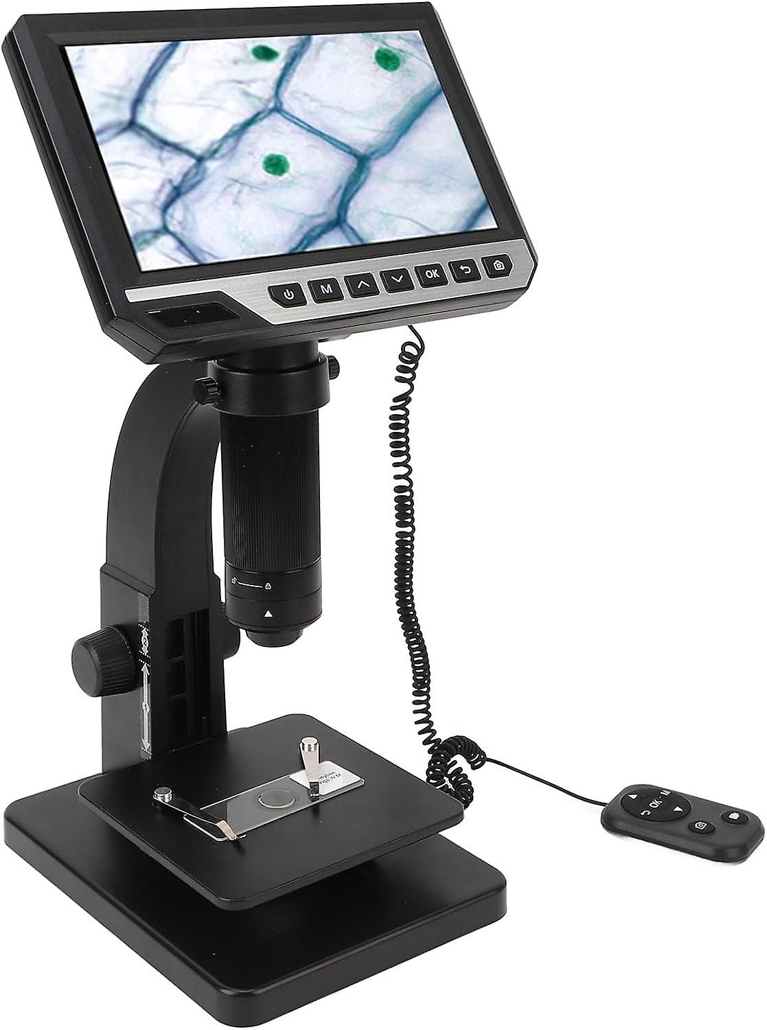 Electronic Microscopes, Digital Biological Microscope, 500X 2000X Dual Lens 10 Adjustable LED Lights