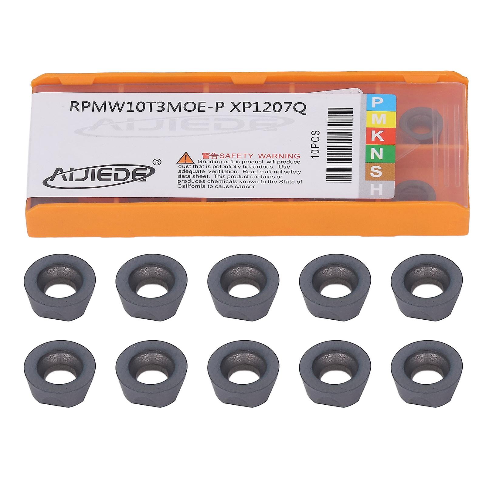 10Pcs Round Turning Inserts Coated Carbide Blades CNC Lathe Tools for Metal Processing