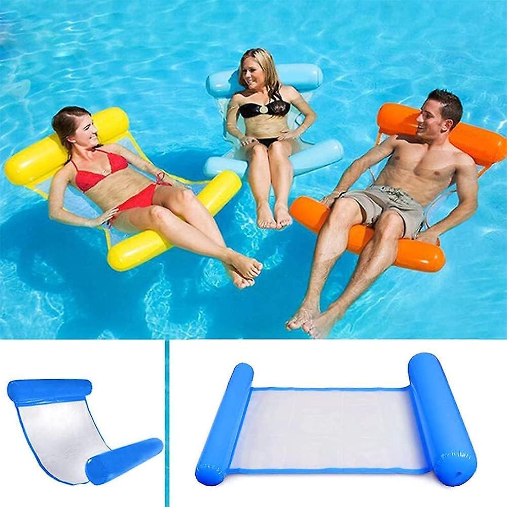 Multi Purpose Floating Hammock, Inflatable Pool Float 4-in-1 Floating Reclining Float Hammock Water Hammock Multi-Use Foldable Floating Hammock Portab