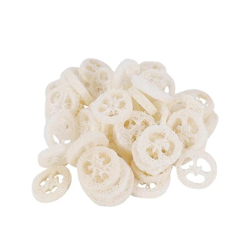 4-6Cm Wide 250Pcs/Lot Natural Loofah Slice Diy Customize Soap Tools,Cleaner,Sponge Scrubber,Facial Soap Holder~10367