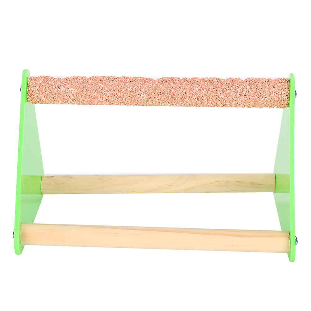 Parrot Stand Perch Triangular Stand Bracket Grind Arenaceous Bar (Side Bracket Color Random)