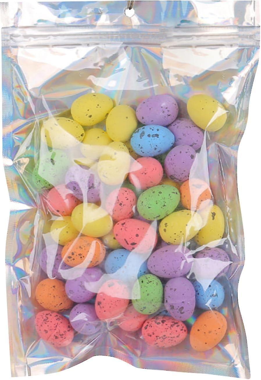50pcs Colorful Mini Foam Easter Eggs Bulk, Decorative Foam Easter Eggs, Cute Artificial MIni Easter Eggs Decorations, Easter Decoration Spring Home Pa