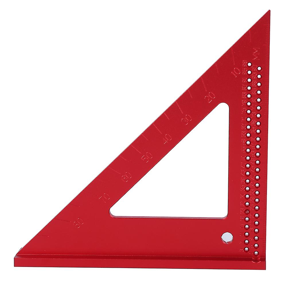 Woodworking Hole Scribing Gauge, 45/90 Degree Aluminum Triangle Ruler, Carpenter Marking Tool