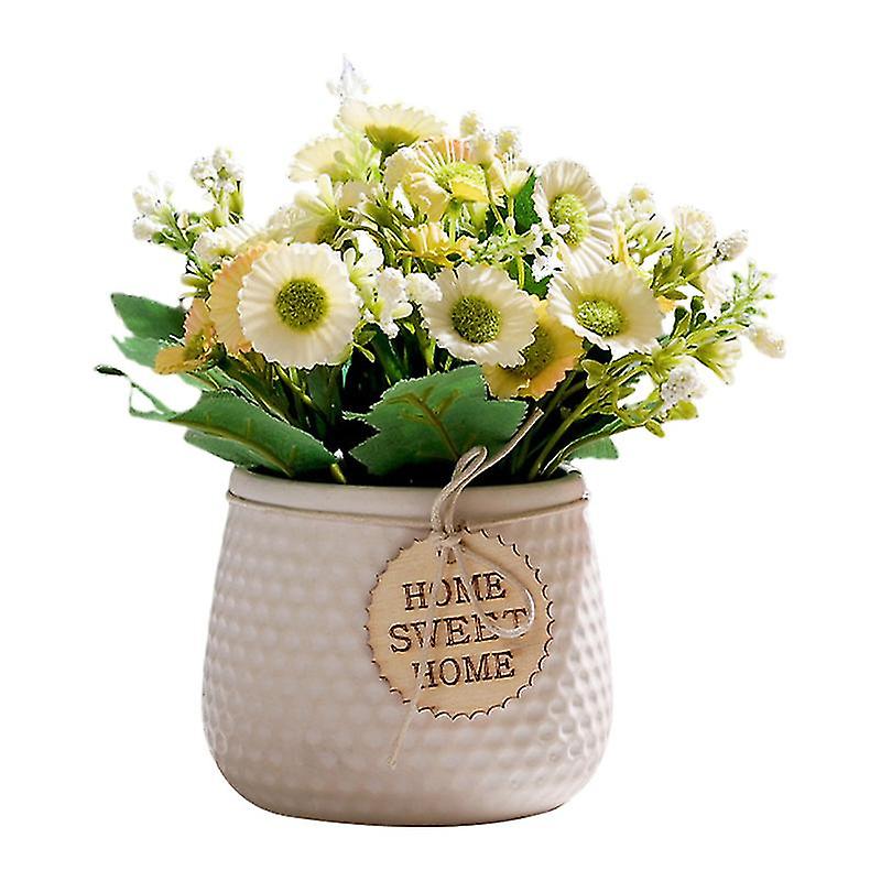 1pcs Artificial Daisy Potted Plant